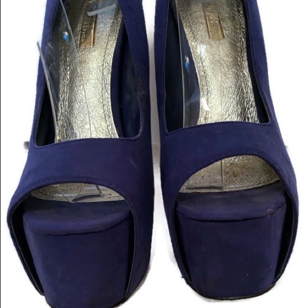 Wild Pair Platform Ankle Rhinestone Heels 6.5 - Picture 4 of 6